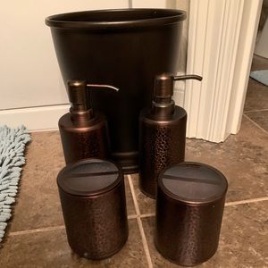 Bronze bathroom accessories